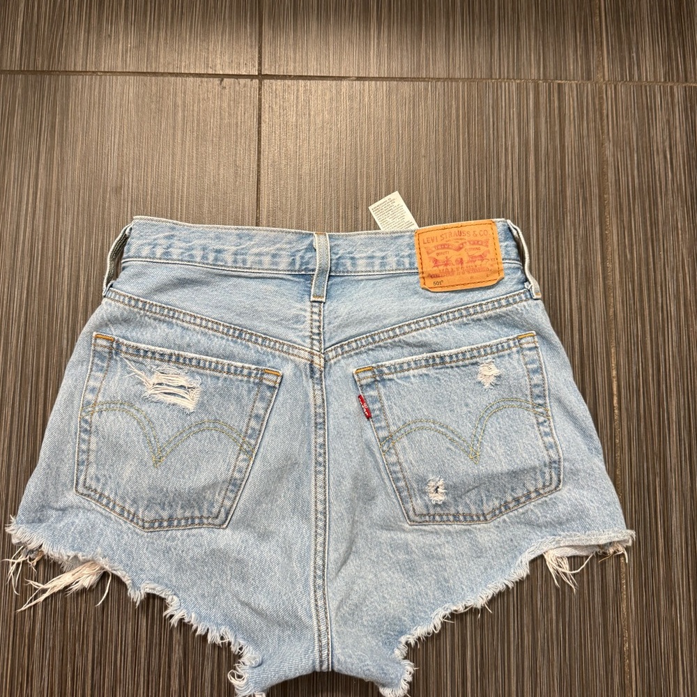 Levi's 501 Women's Light Blue Denim Shorts